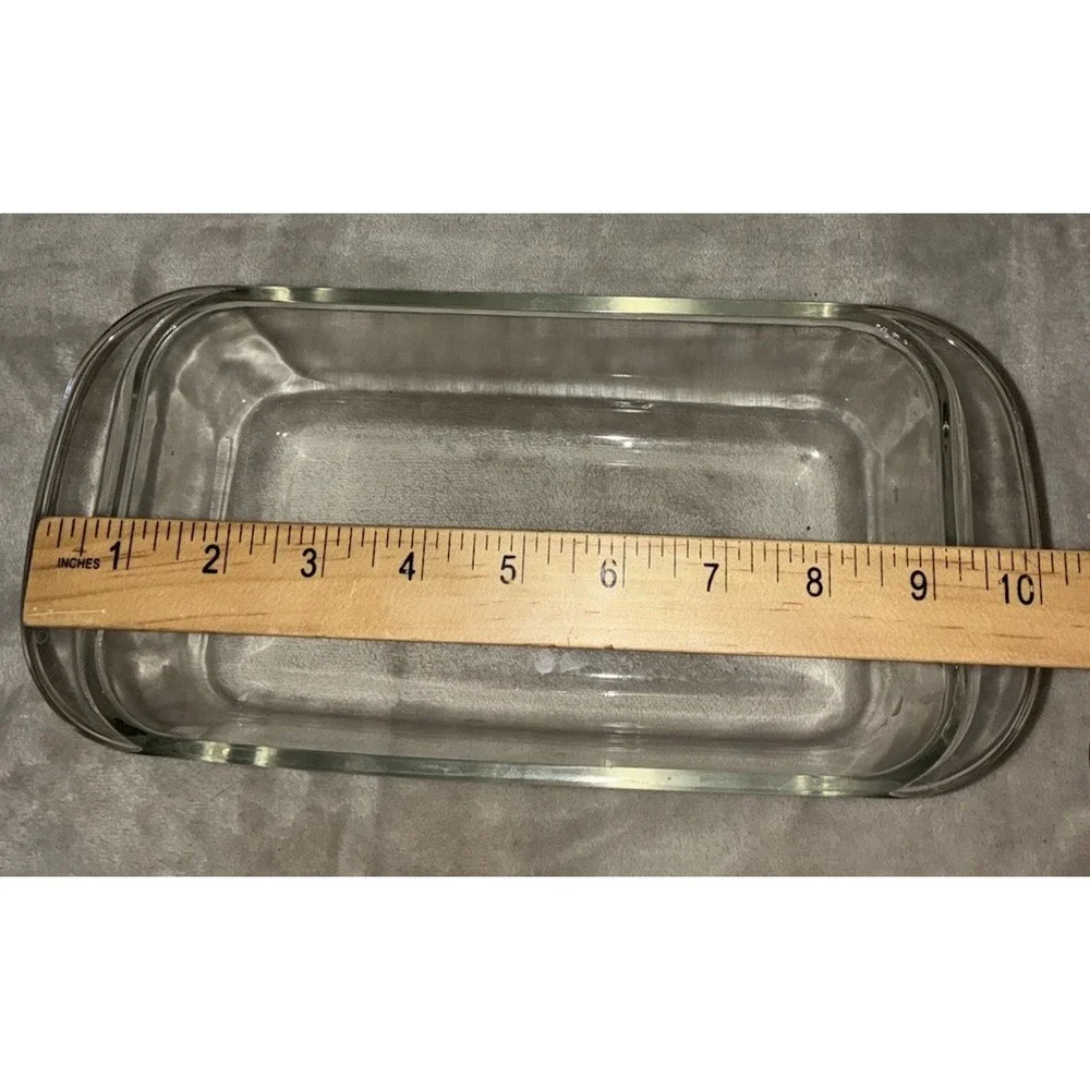 Glass Baking Dish‎ Lasagna Casserole Rectangle  8x5x3 1 qt Clear